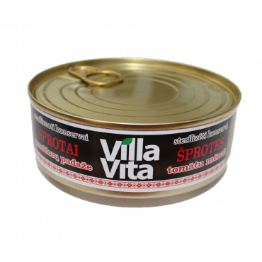 Šprotai pomidorų padaže "Villa Vita" 240g