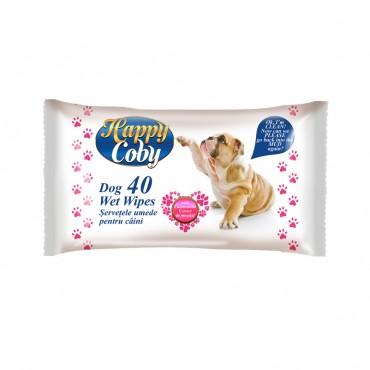 Drėgnos servetėlės "Happy coby dogs" 40vnt.