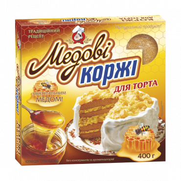 Torto lakštai "Medaus" 400g