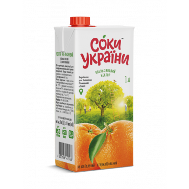 Apelsinų nektaras "Ukraina" 1L