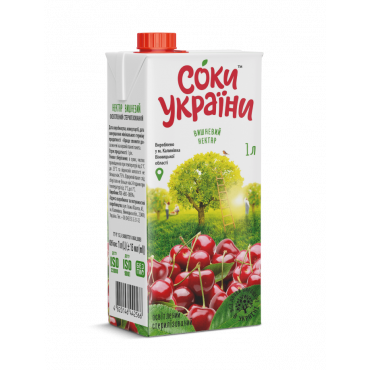 Vyšnių sulčių gėrimas "Ukraina" 1L