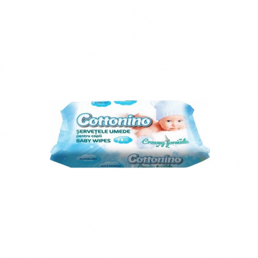 Drėgnos servetėlės "Cottonino baby blue" 1pak.*72vnt.