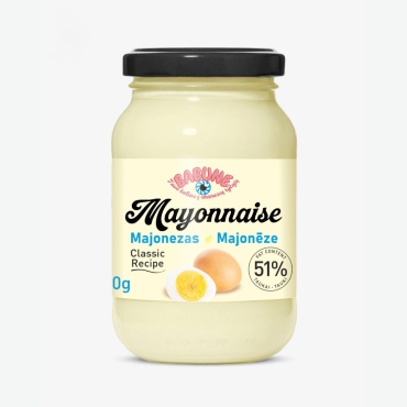 Majonezas "Babūnė" 51% 350g